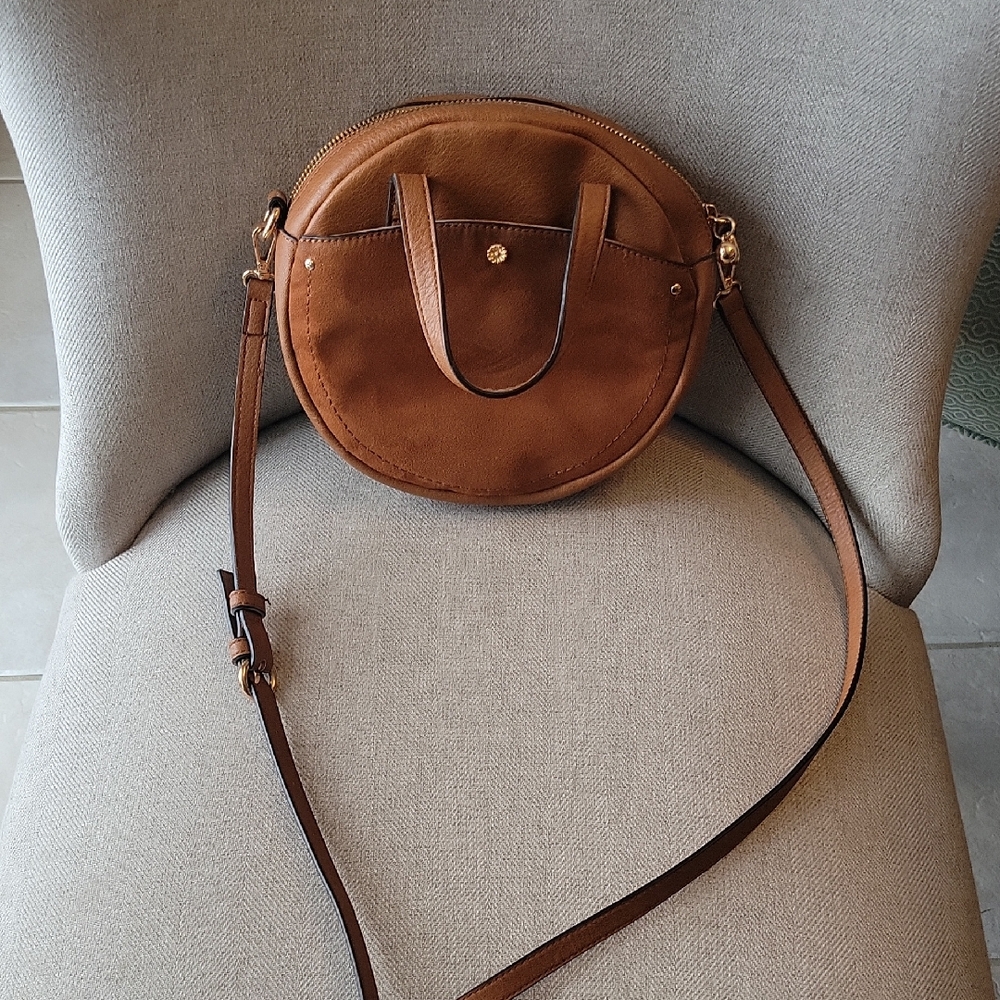 Brown Leather Crossbody Bag